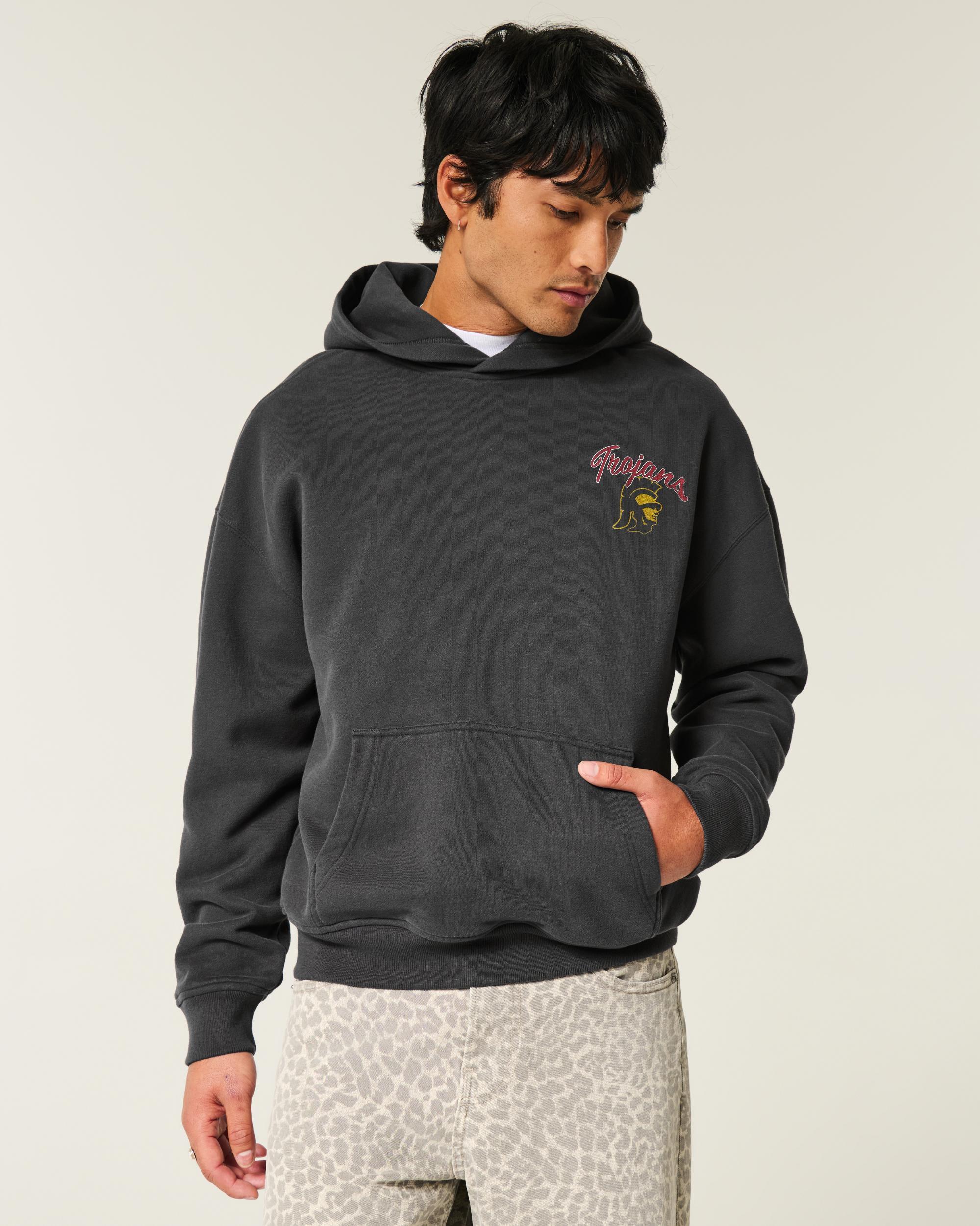 Boxy UConn Graphic Hoodie Product Image