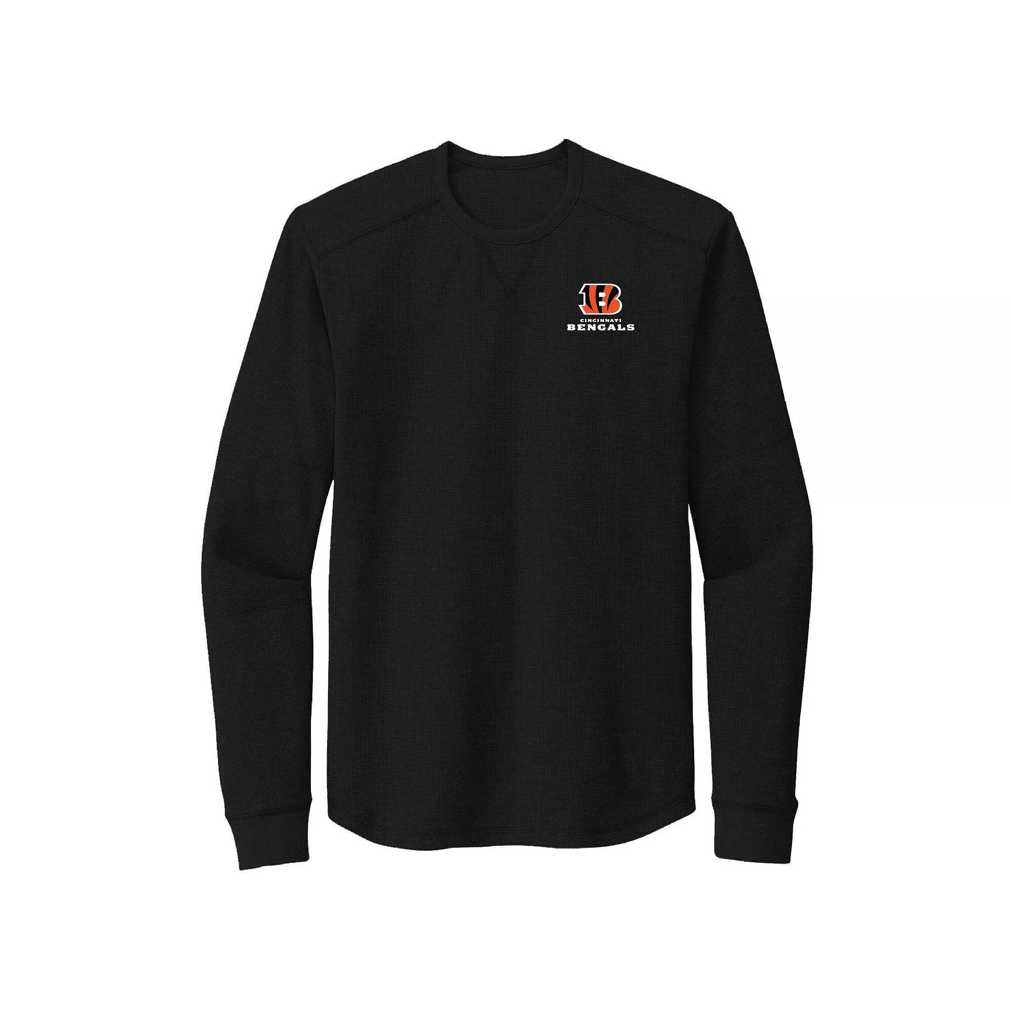 Men's Dunbrooke Black Cincinnati Bengals Cavalier Long Sleeve T-Shirt,  Product Image