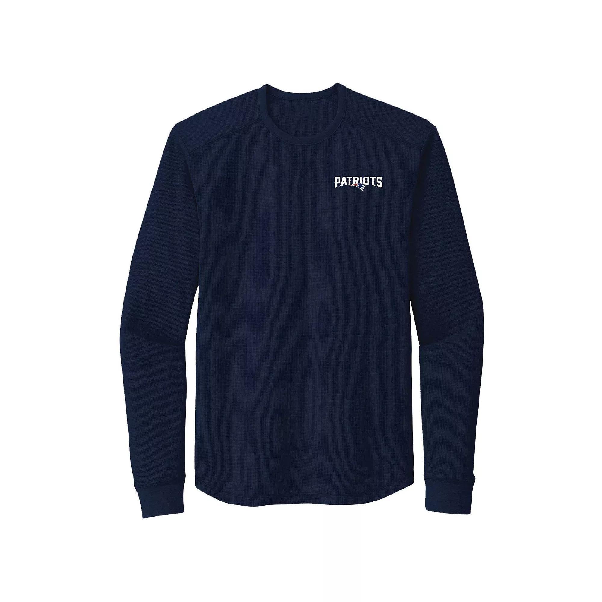 Men's Dunbrooke Navy New England Patriots Cavalier Long Sleeve T-Shirt,  Product Image