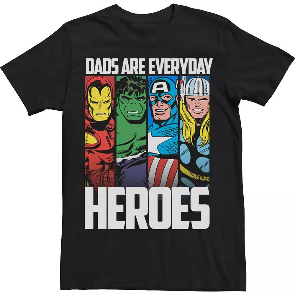 Big & Tall Marvel Avengers Father's Day Everyday Heroes Tee, Men's,  Product Image