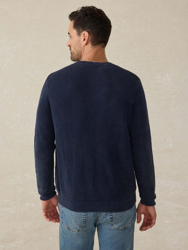 Sunwashed Crewneck Sweater - Blue Nights Product Image