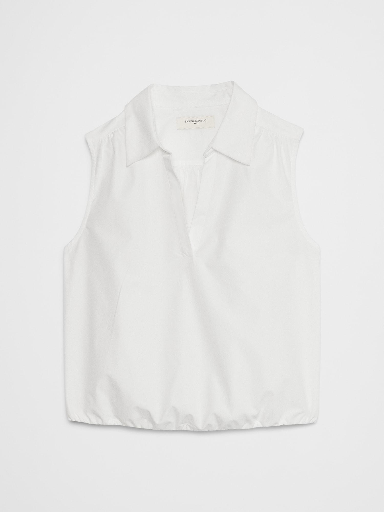 Poplin Collared Top Product Image
