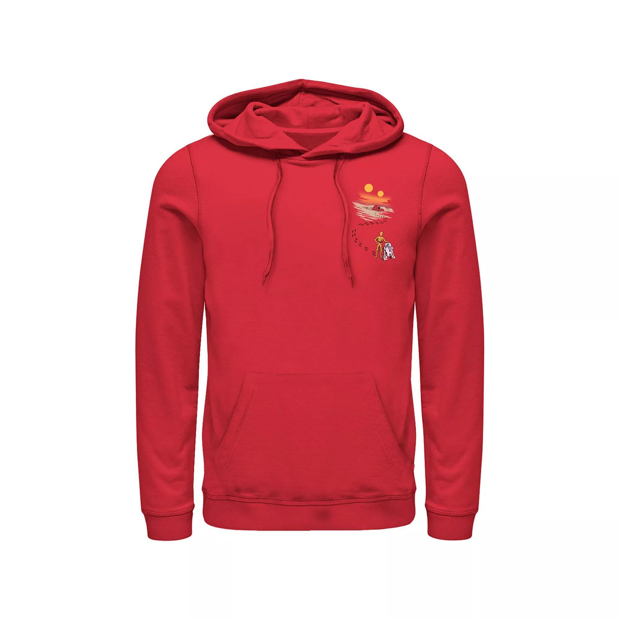 Men's Star Wars Droid Dessert Footprints Pocket Hoodie,  Product Image