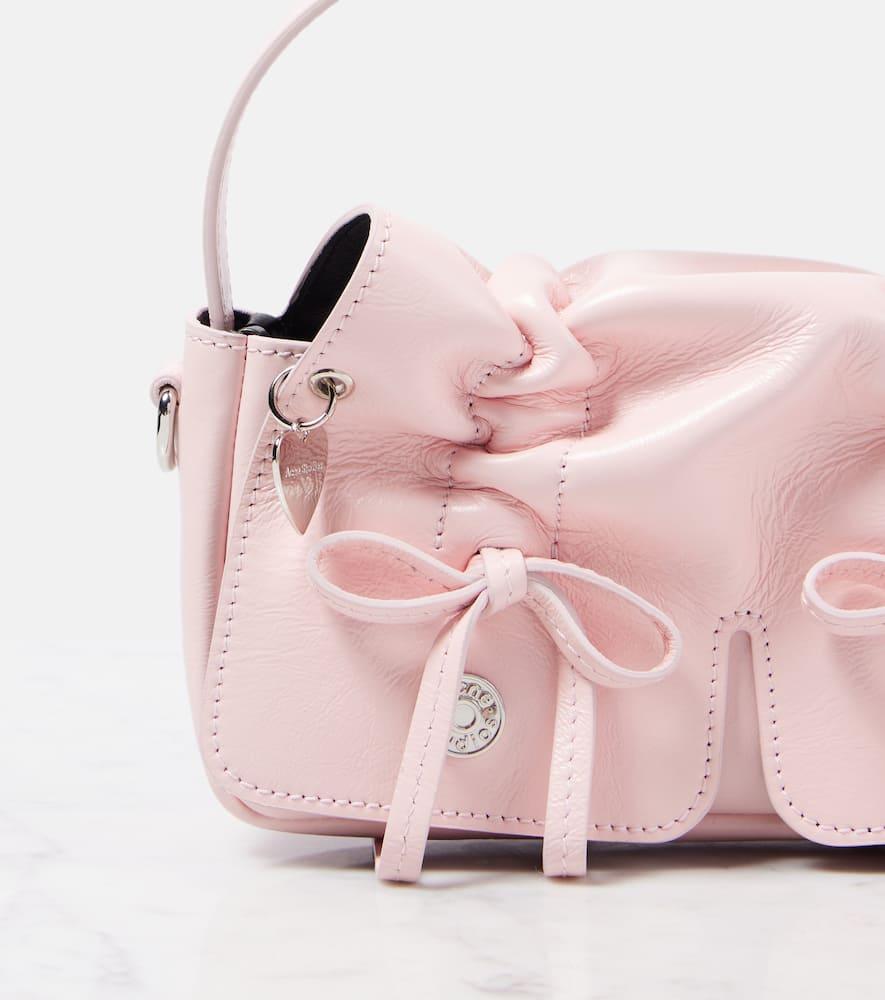 ACNE STUDIOS Womens Powder Pink Multi-pocket Micro Leather Crossbody Bag Product Image