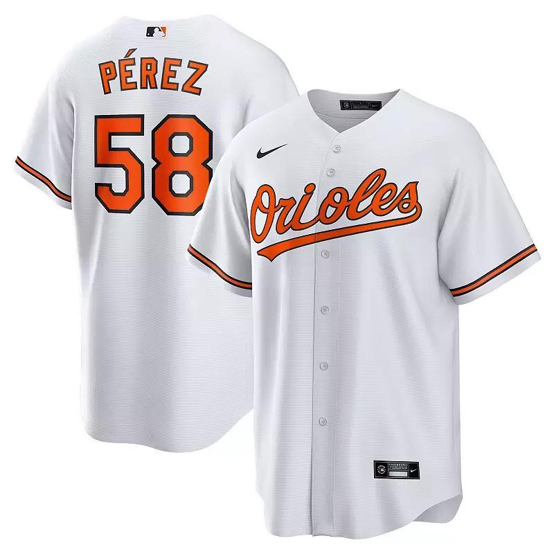 Mens Nike Cionel Prez Baltimore Orioles Home Replica Player Jersey Product Image