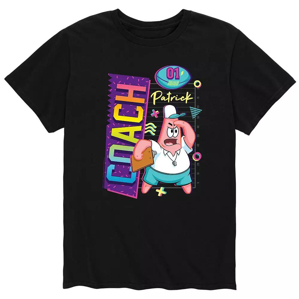 Men's SpongeBob SquarePants Coach Tee, Size: Large, Black Product Image