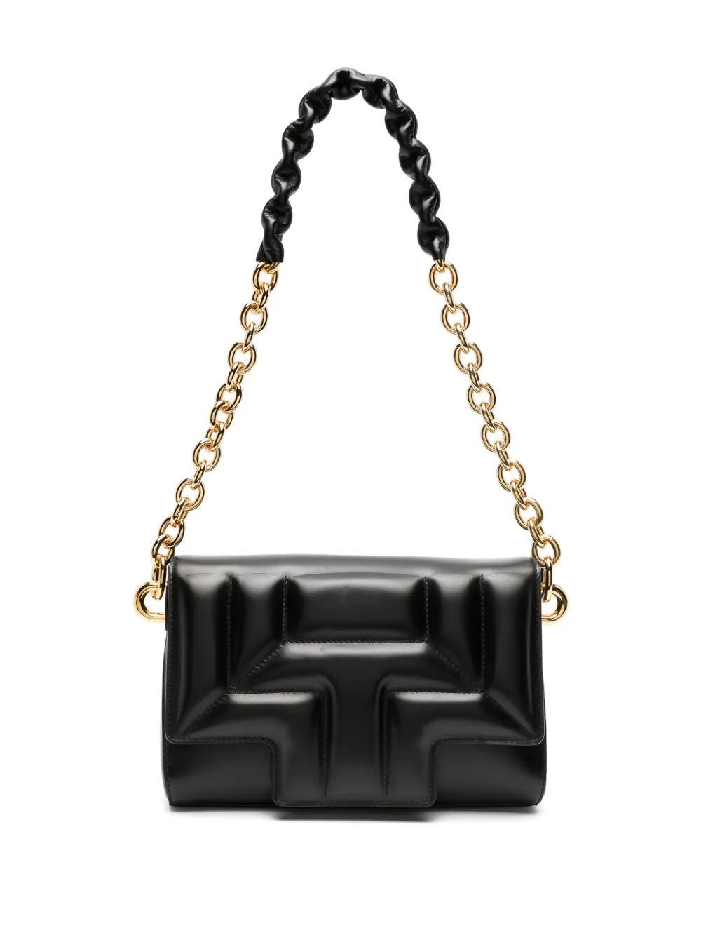 TOM FORD Medium Quilted Leather Shoulder Bag In Black Product Image