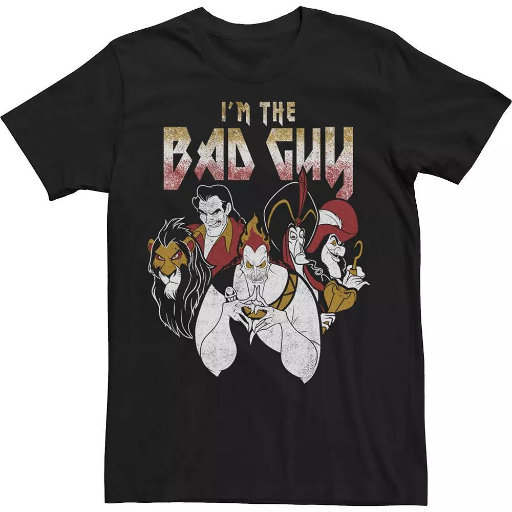 Big & Tall Disney Villains I'm The Bad Guy Group Portrait Tee, Men's, Size: 3XL, Black Product Image