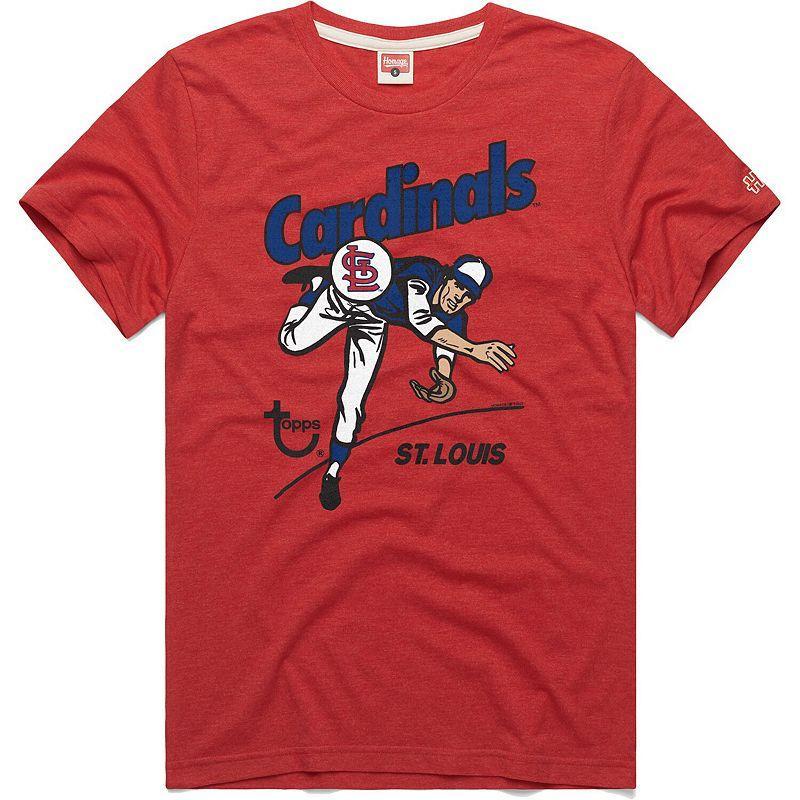 Mens Homage x Topps St. Louis Cardinals Tri-Blend T-Shirt Product Image