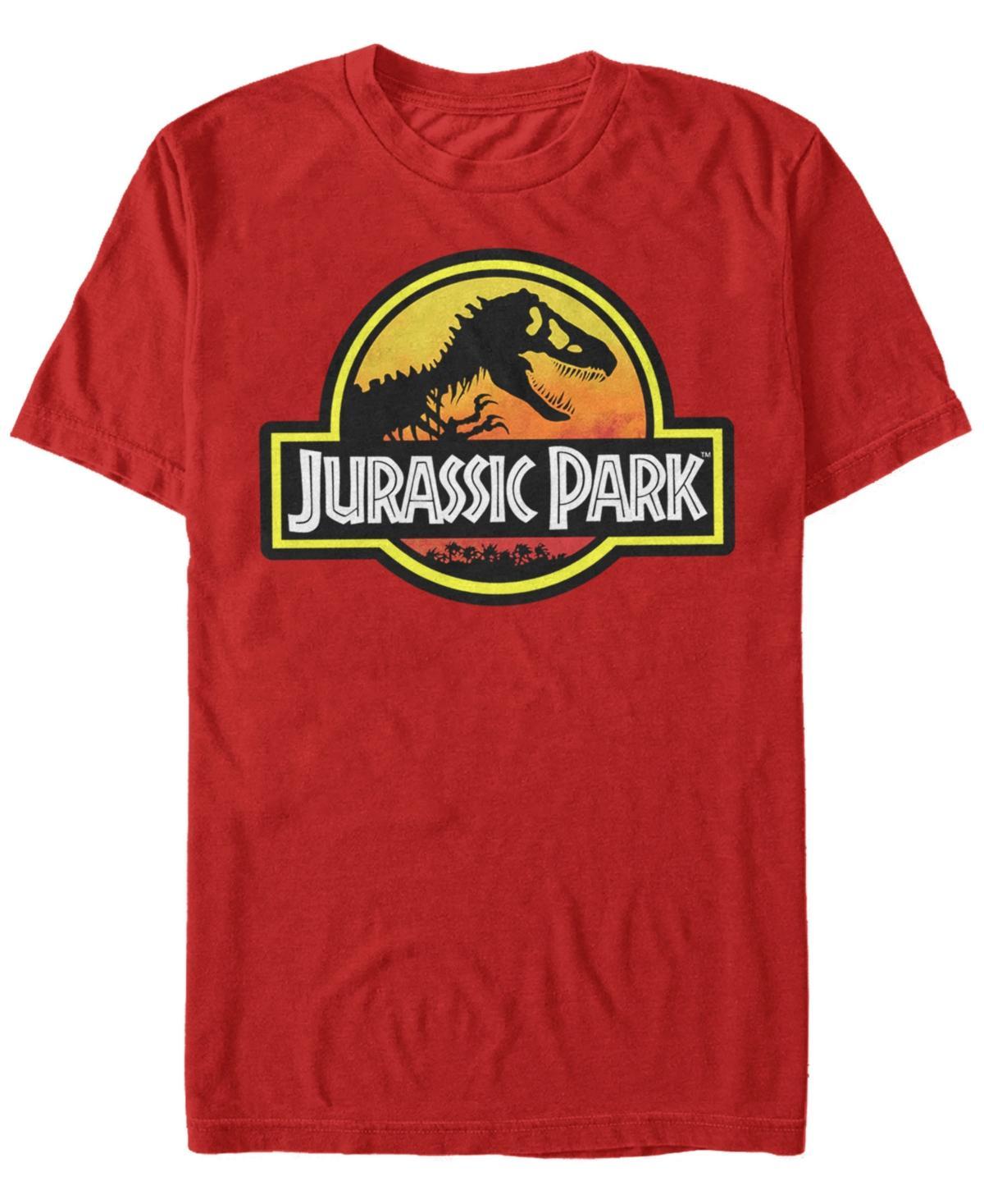 Men's Jurassic Park Classic Logo Tee, Size: Small, Red Product Image