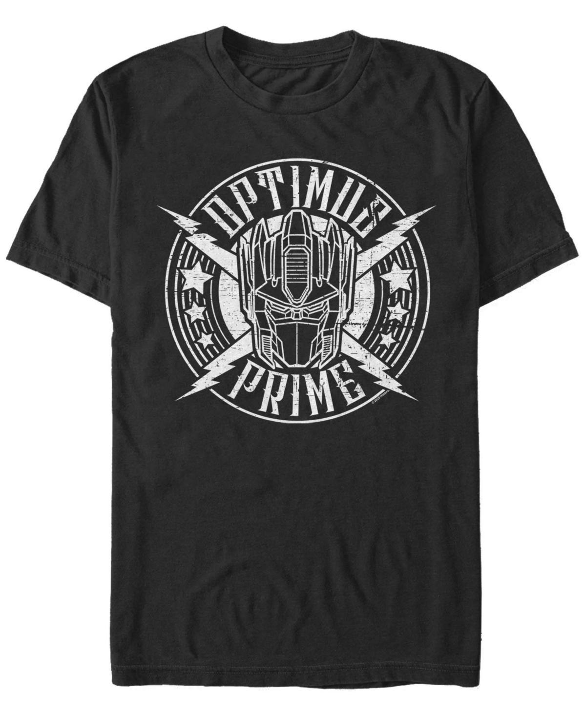 Men's Transformers Optimus Prime Rock Badge Tee, Size: XXL, Black Product Image