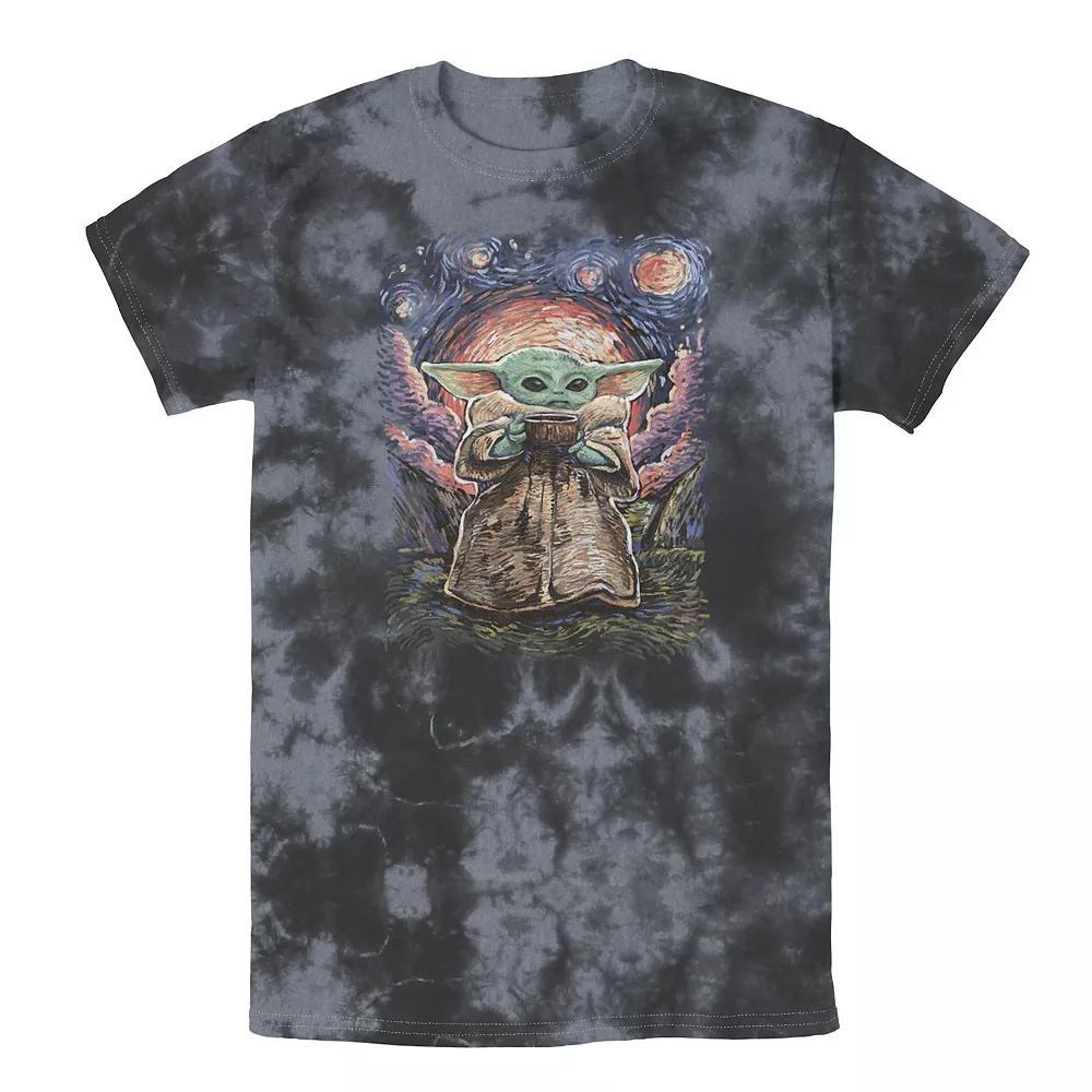 Men's Star Wars The Child Starry Night Tee, Boy's, Size: XXL, Black Grey Product Image