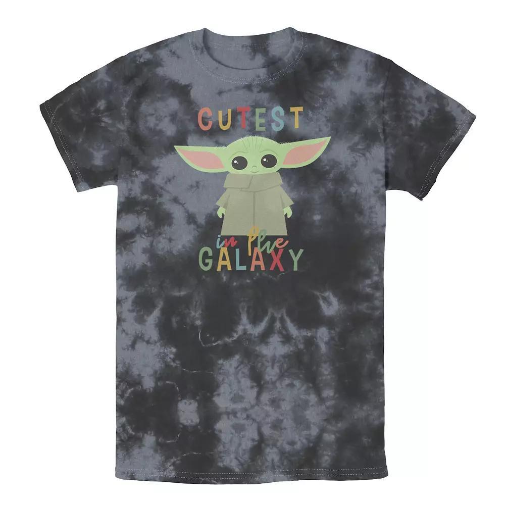 Men's Star Wars: The Mandalorian The Child Cutest In The Galaxy Tee, Boy's, Size: Large, Black Grey Product Image