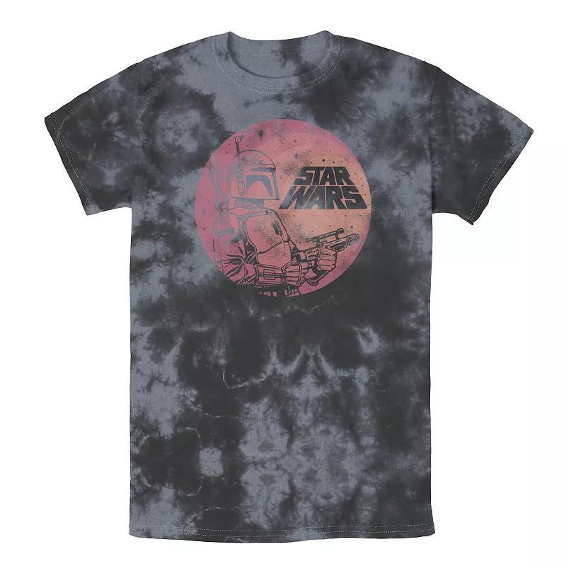 Men's Star Wars Boba Fett Retro Circle Tee, Boy's, Size: XL, Black Grey Product Image