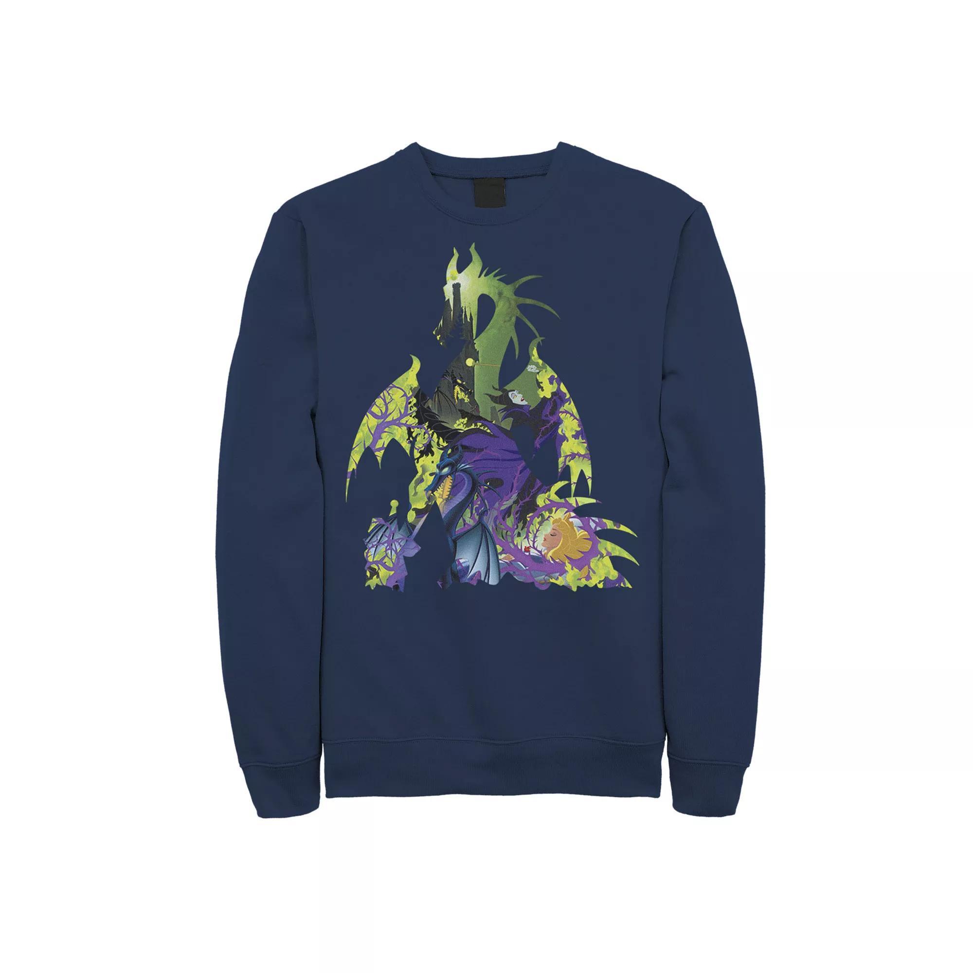 Disney's Sleeping Beauty Maleficent Men's Dragon Silhouette Sweatshirt,  Product Image