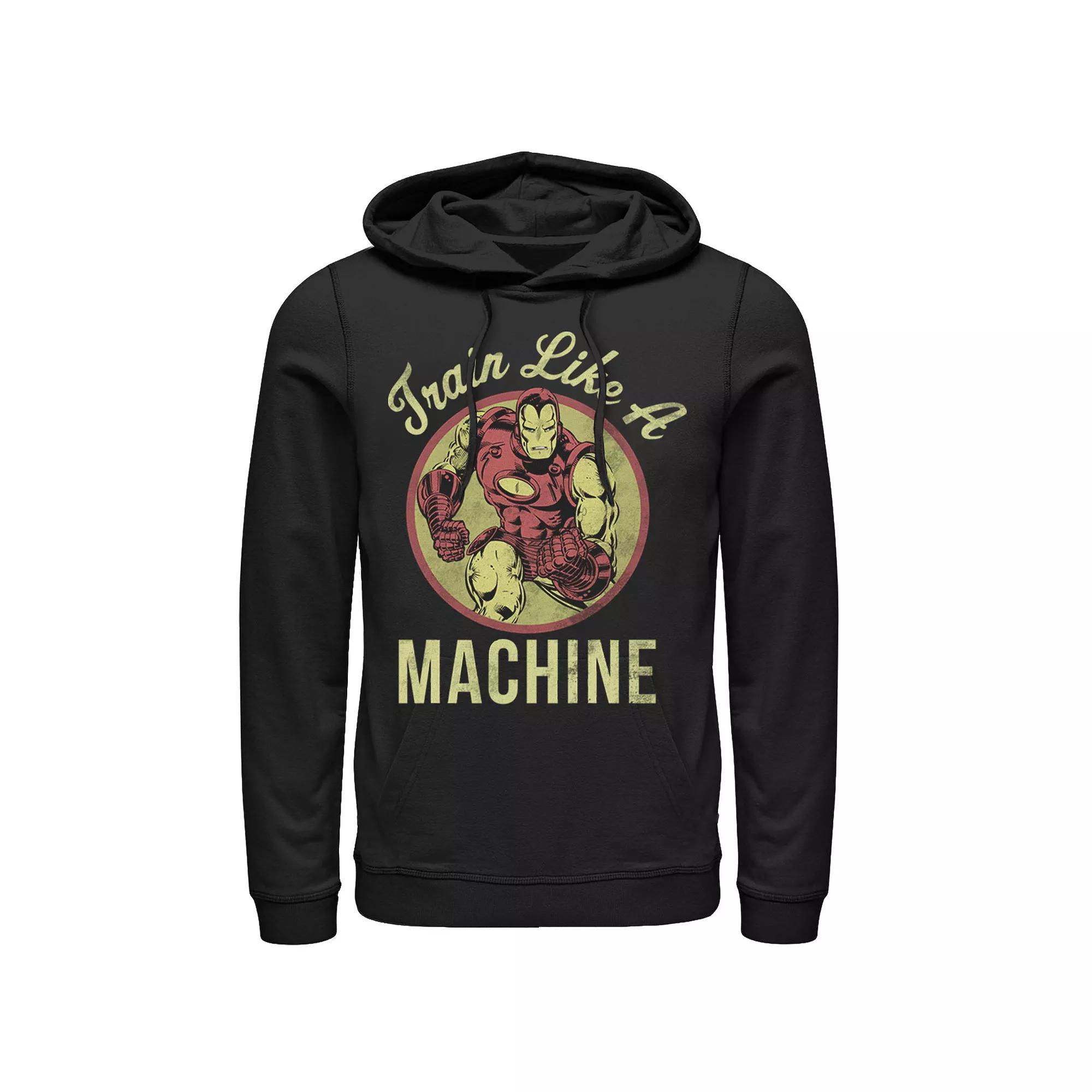 Men's Marvel Iron Man Train Like a Machine Graphic Hoodie,  Product Image