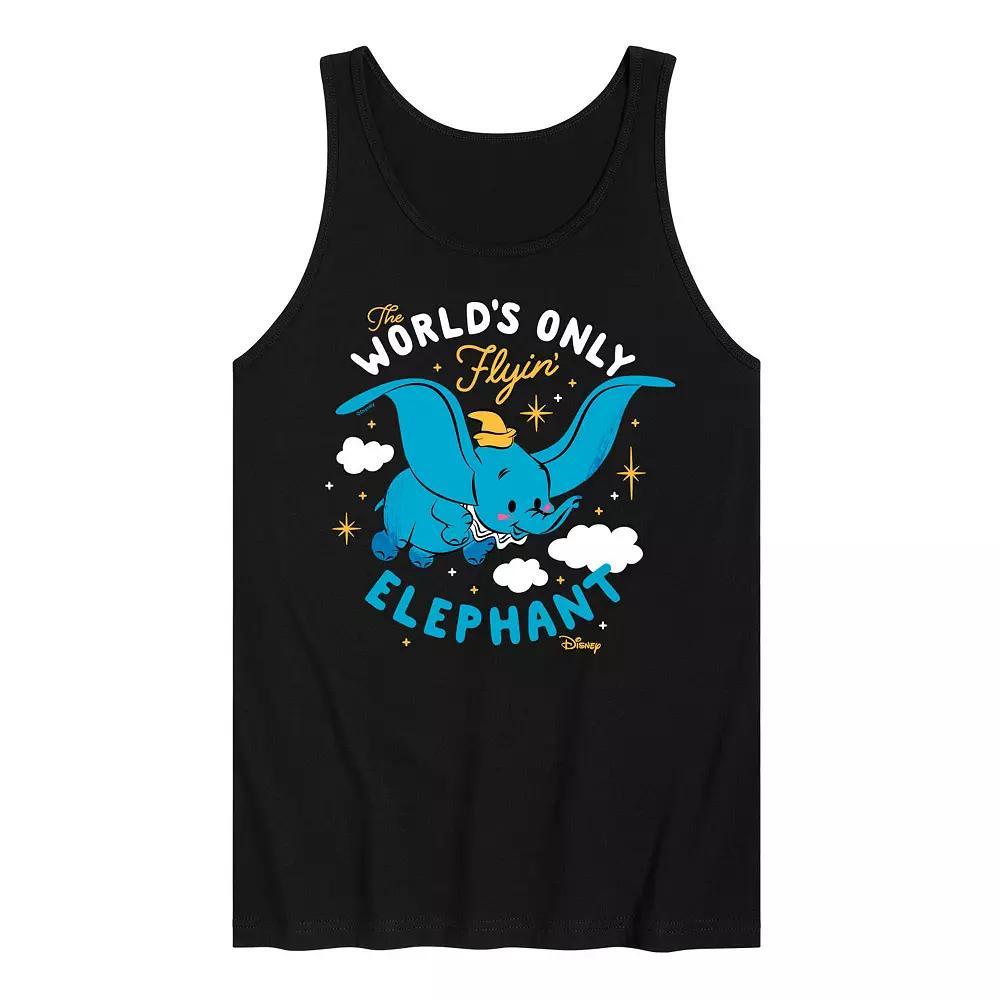 Disneys Dumbo Mens Flying Elephant Graphic Tank Top Product Image