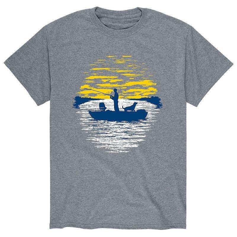 Men's Sunset Fishing Tee, Size: Small, Red Product Image