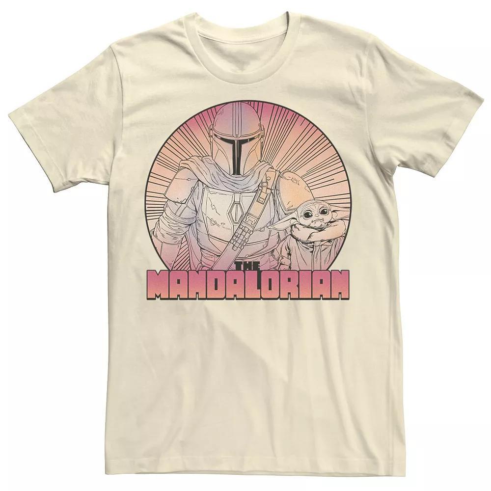 Men's Star Wars The Mandalorian The Child Gradient Line Art Tee,  Product Image