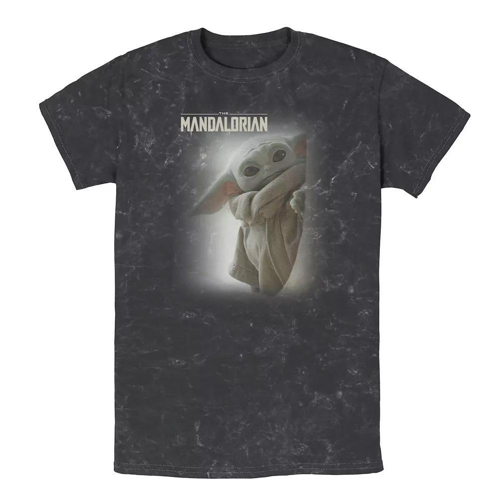 Mens Star Wars: The Mandalorian The Child Peeking Tee Product Image