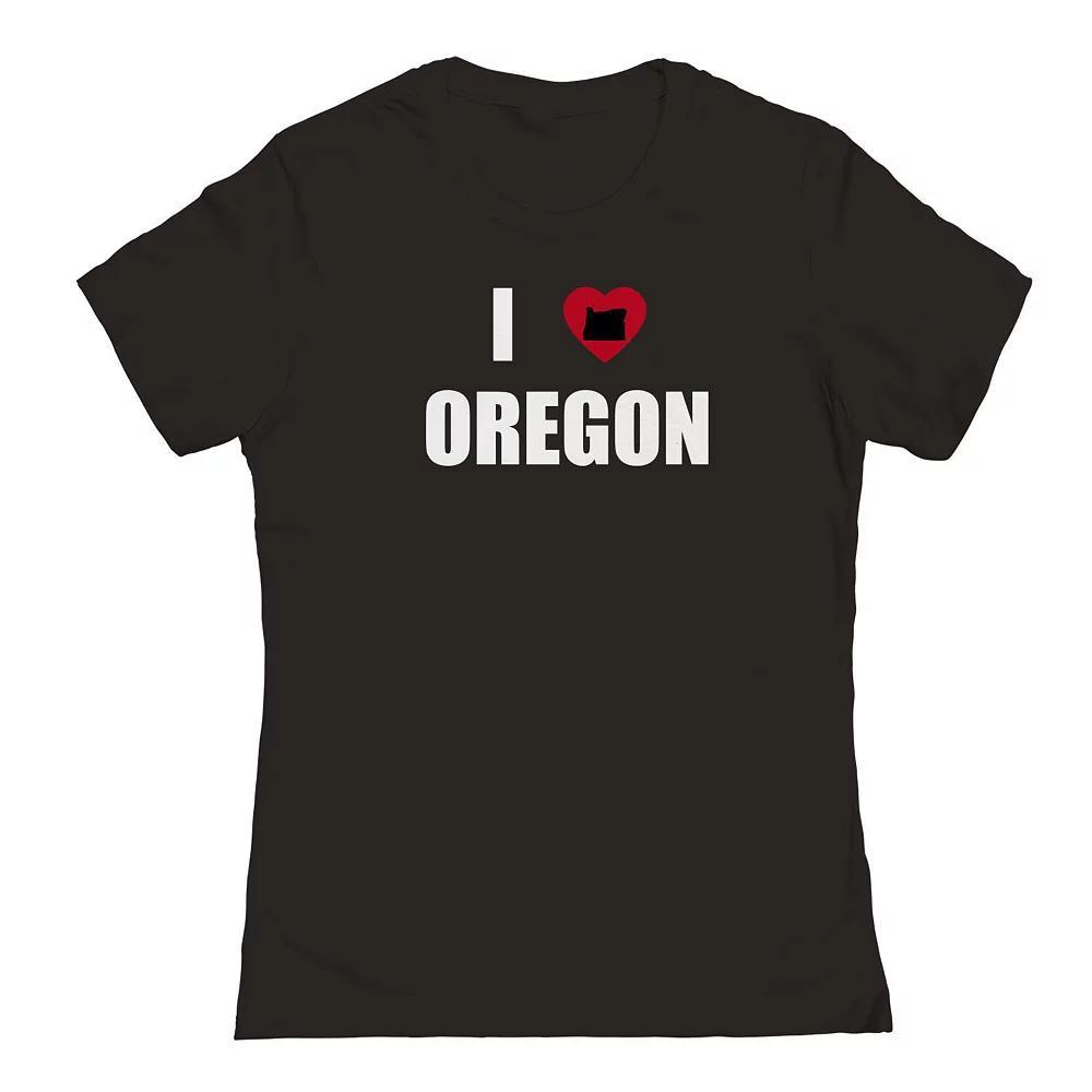 Junior's I Heart Oregon Graphic Tee, Women's,  Product Image