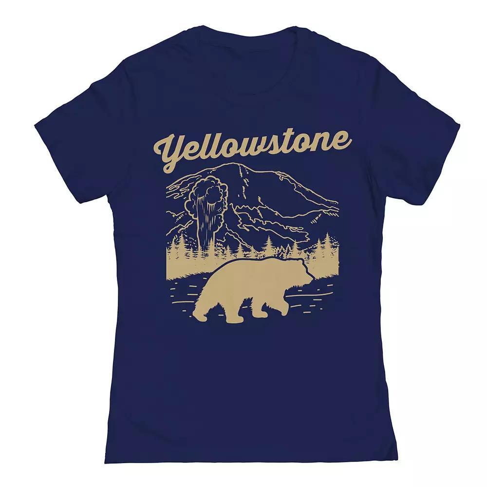 Juniors Yellowstone 7 Womens Graphic Tee, Girls Blue Product Image