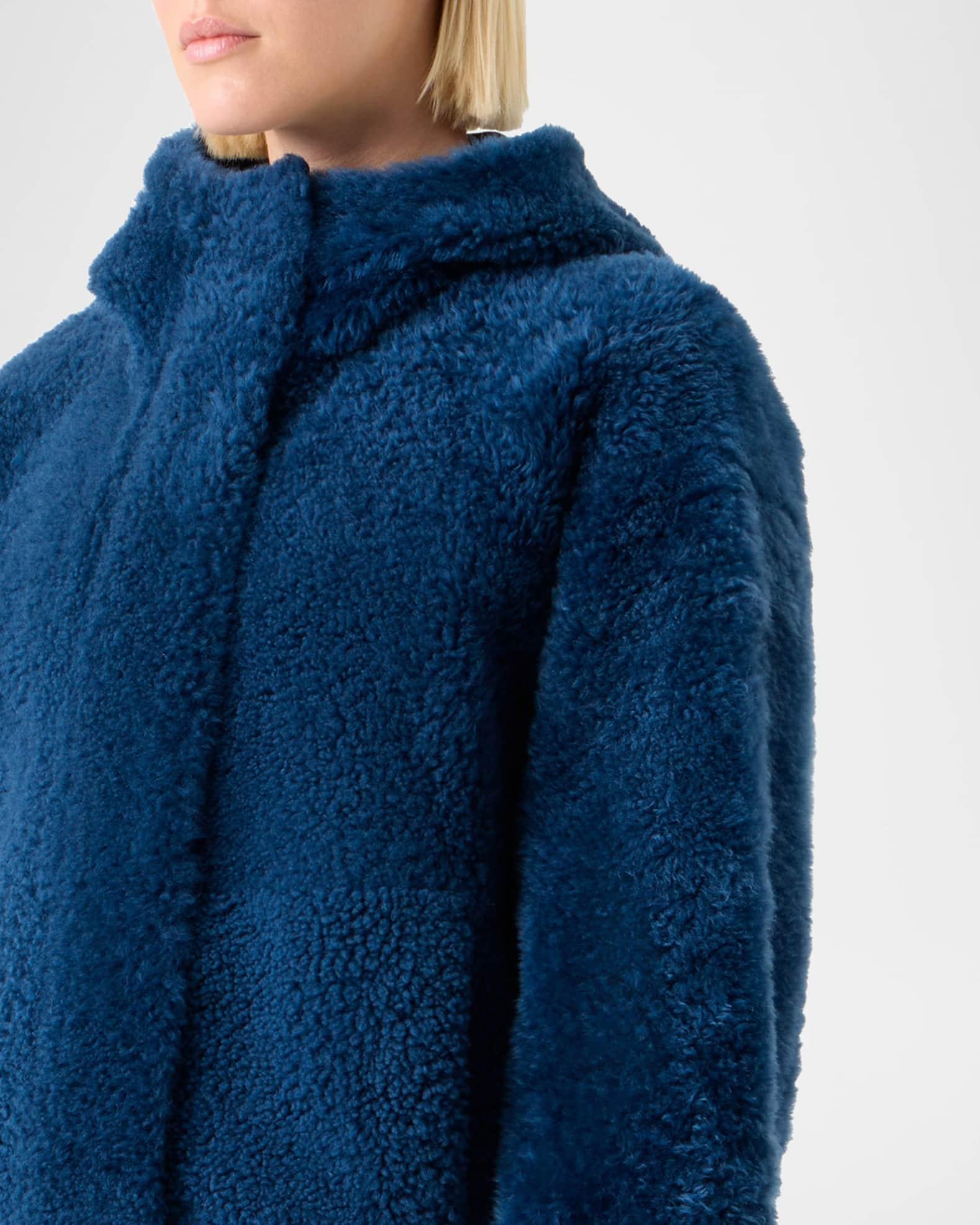 Gracie Lamb Shearling Hooded Jacket Product Image