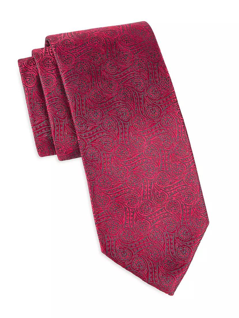 Swirl Paisley Silk Tie Product Image