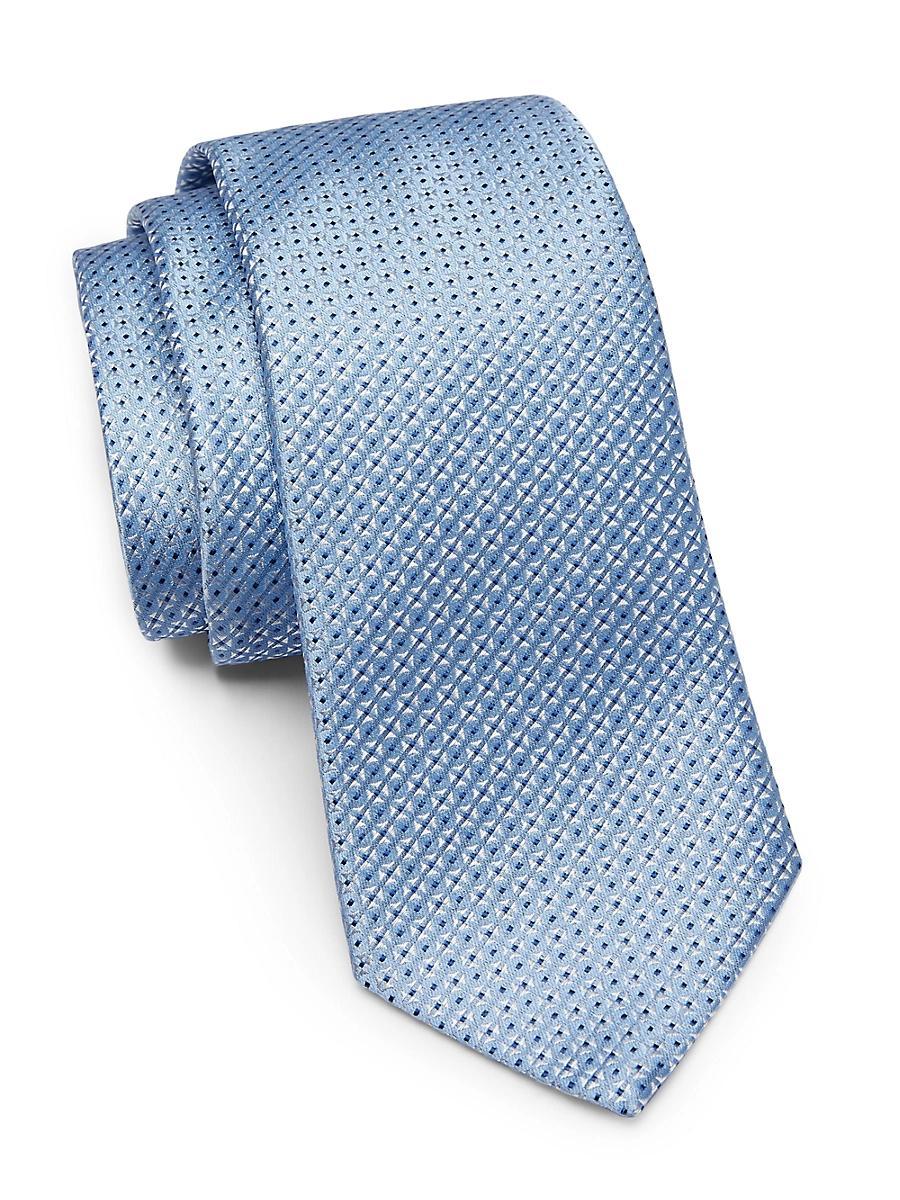 Mens Geometric Silk Tie Product Image