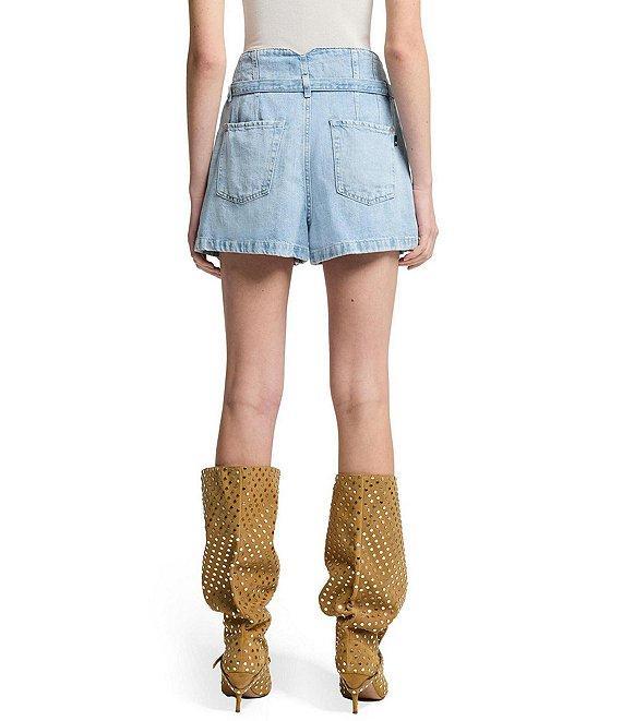 7 For All Mankind High Rise Belted Shorts Product Image