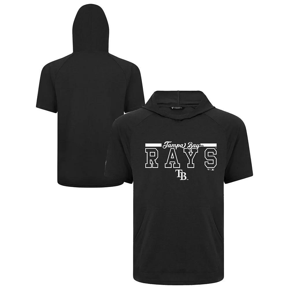 Men's Levelwear Black Tampa Bay Rays Phase Vanguard Hoodie T-Shirt,  Product Image