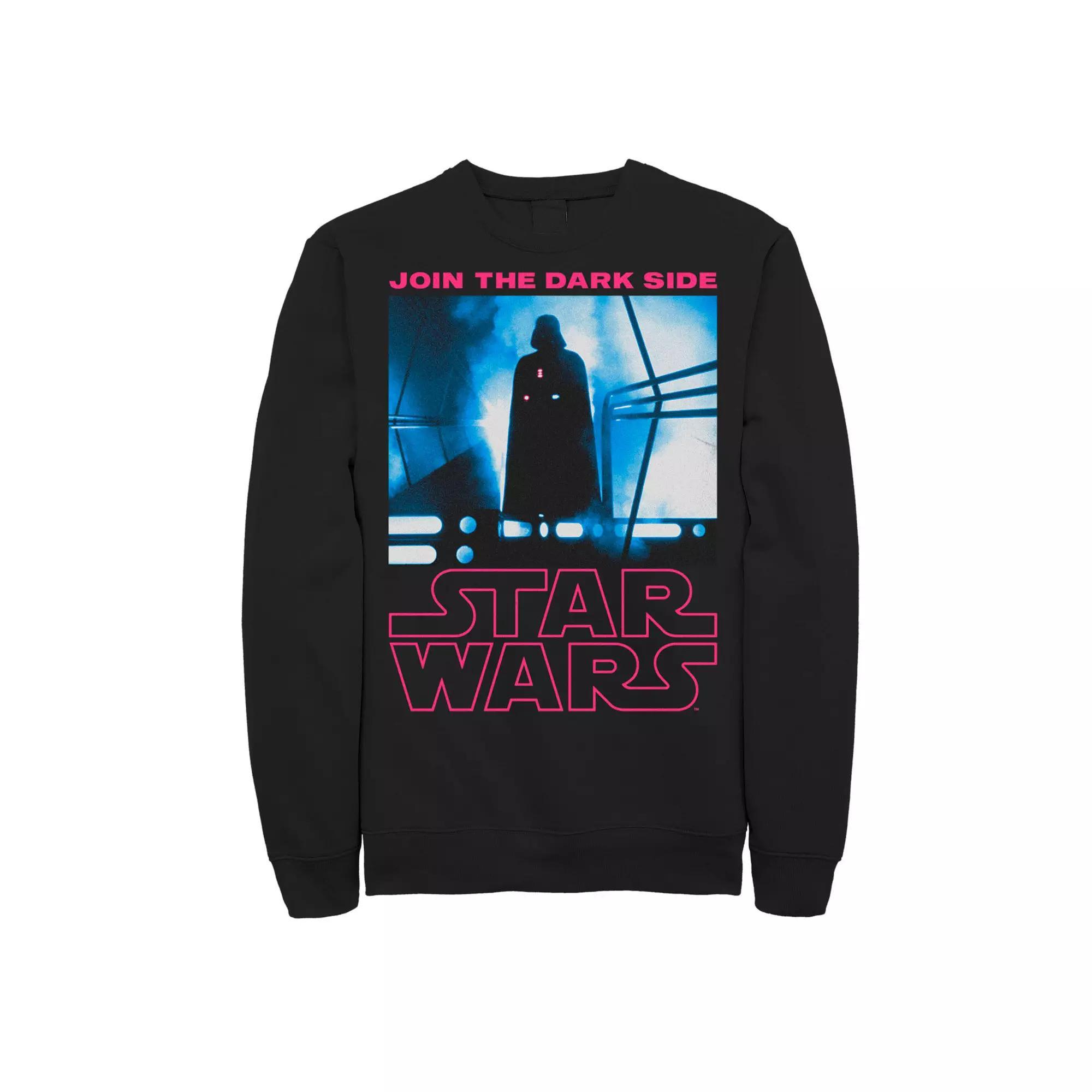 Men's Star Wars Logo Return of the Jedi Darth Vader Join Dark Side Scene Fleece Graphic Sweatshirt, Size: Small, Black Product Image