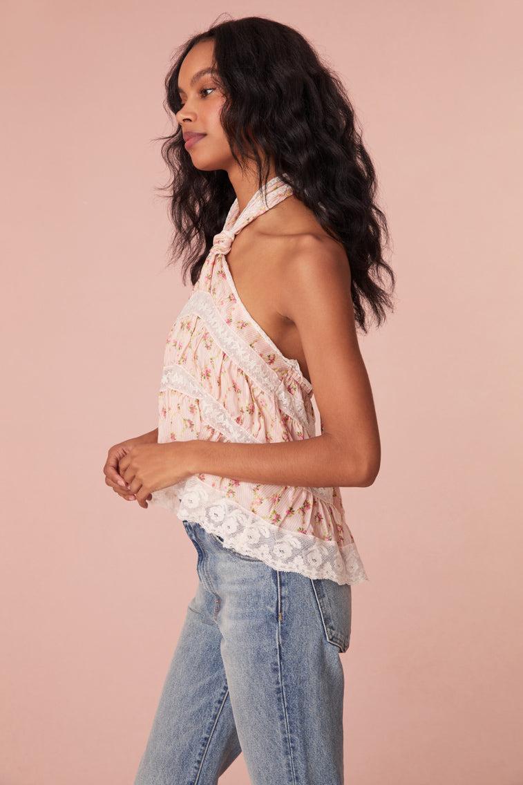 Alessandro Floral Halter Top Product Image