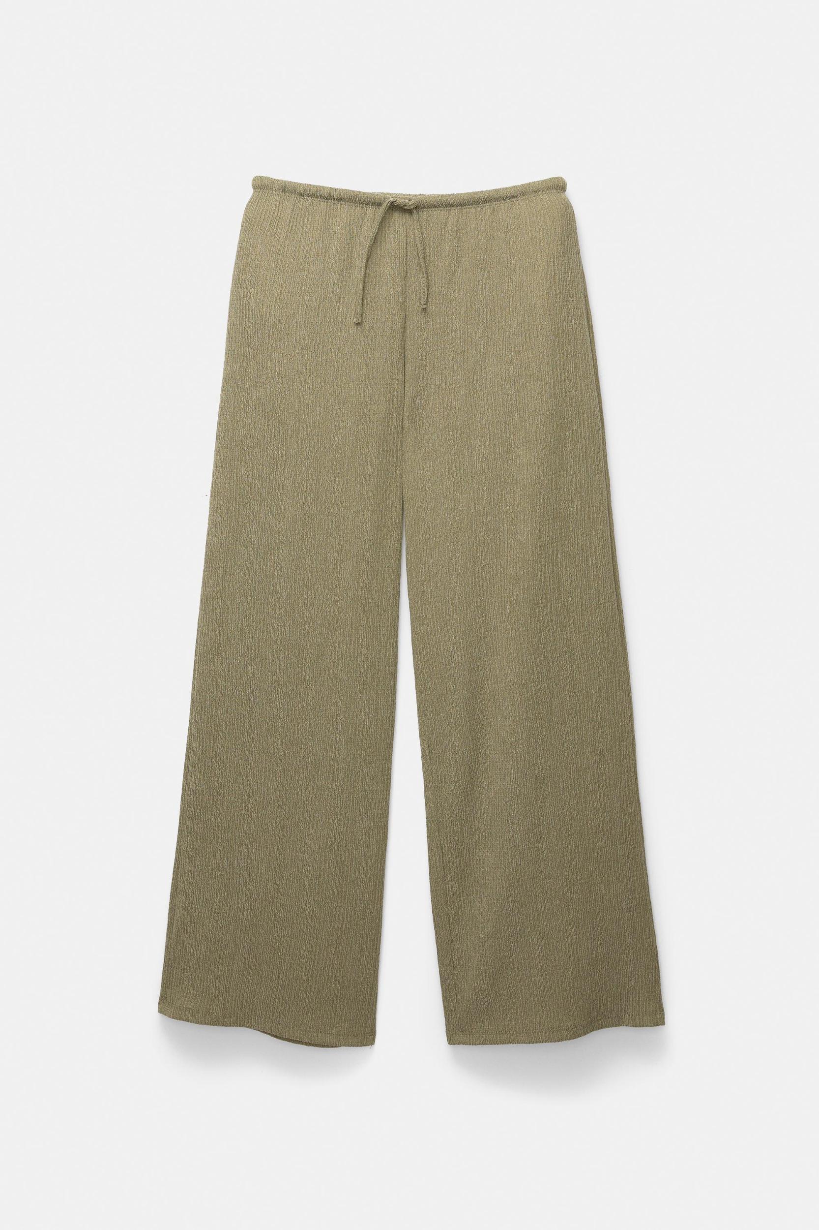 Wide-leg crepe pants Product Image