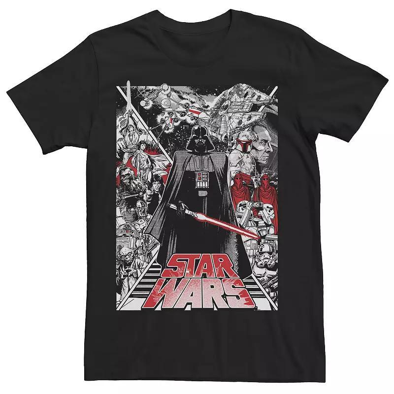 Mens Star Wars X-Wars Graphic Tee Grey Heather Product Image