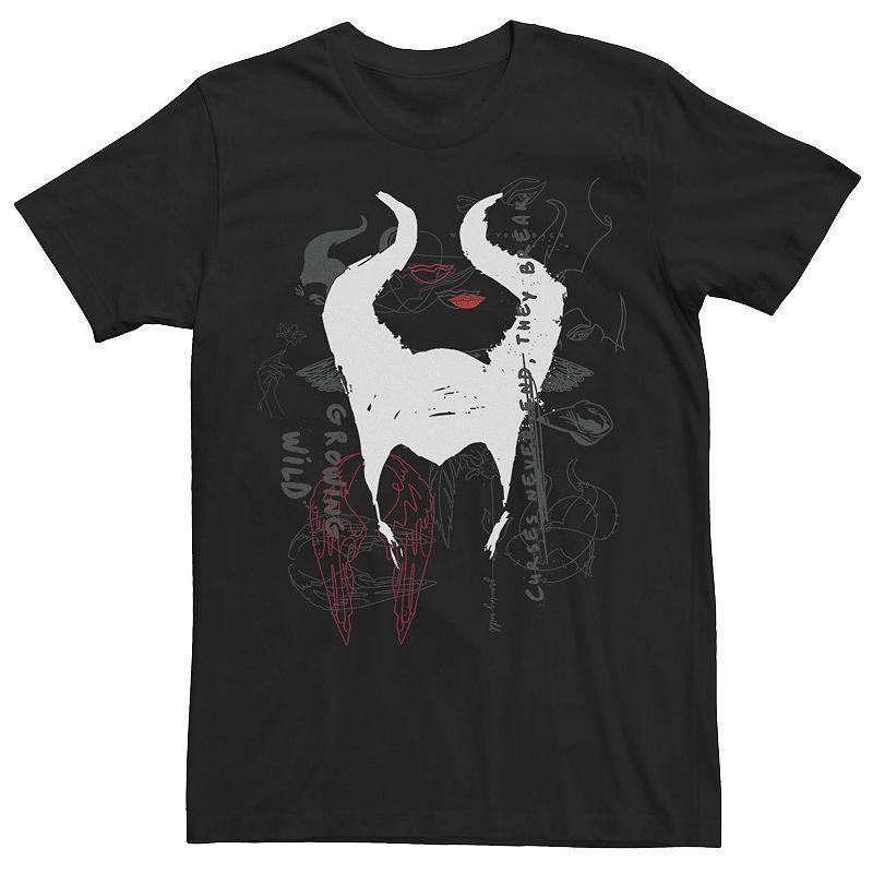 Disney's Maleficent Overlapping Emblems Men's Tee, Size: Medium, Black Product Image