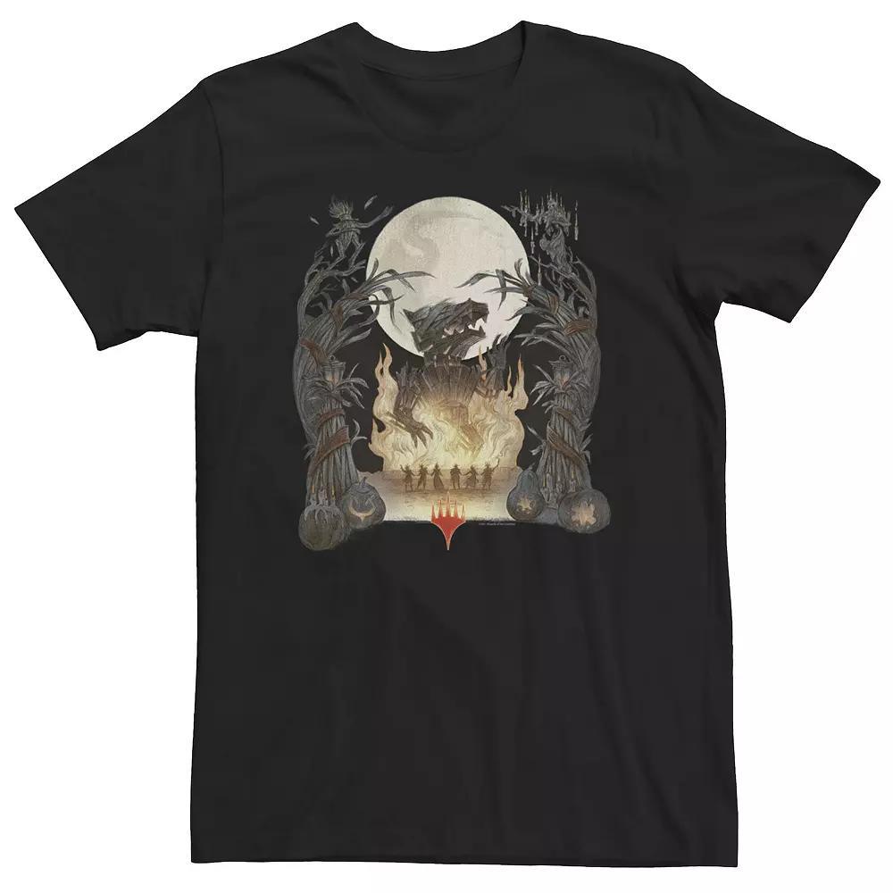 Big & Tall Magic: The Gathering Burn The Wolf Collage Tee, Men's, Size: XXL Tall, Black Product Image