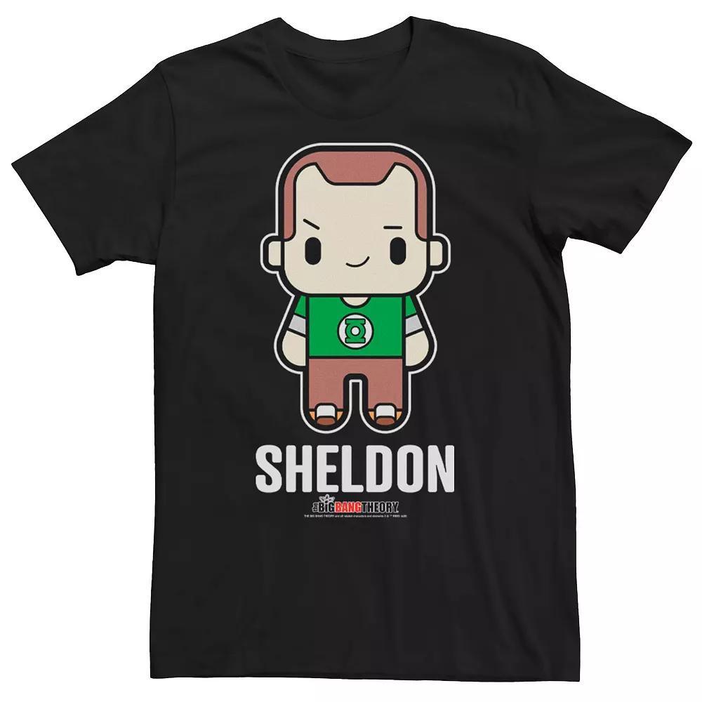 Men's The Big Bang Theory Chibi Sheldon Tee, Size: Large, Black Product Image