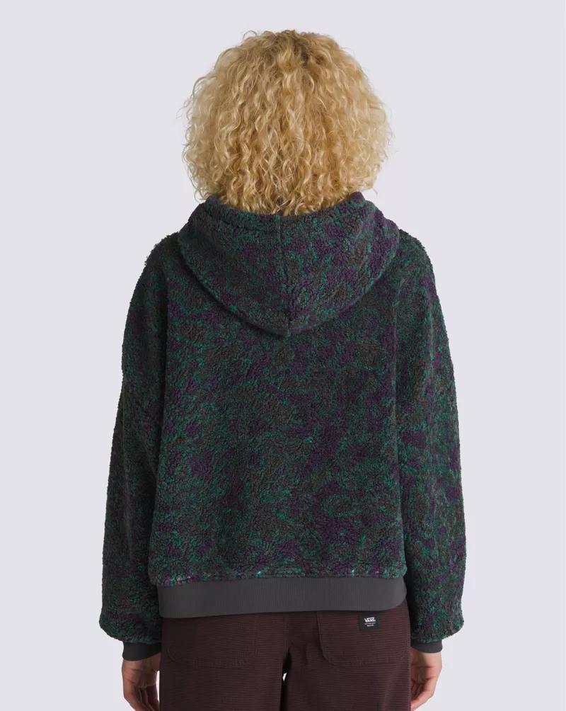 Collett Boucle Loose Pullover Hoodie Product Image