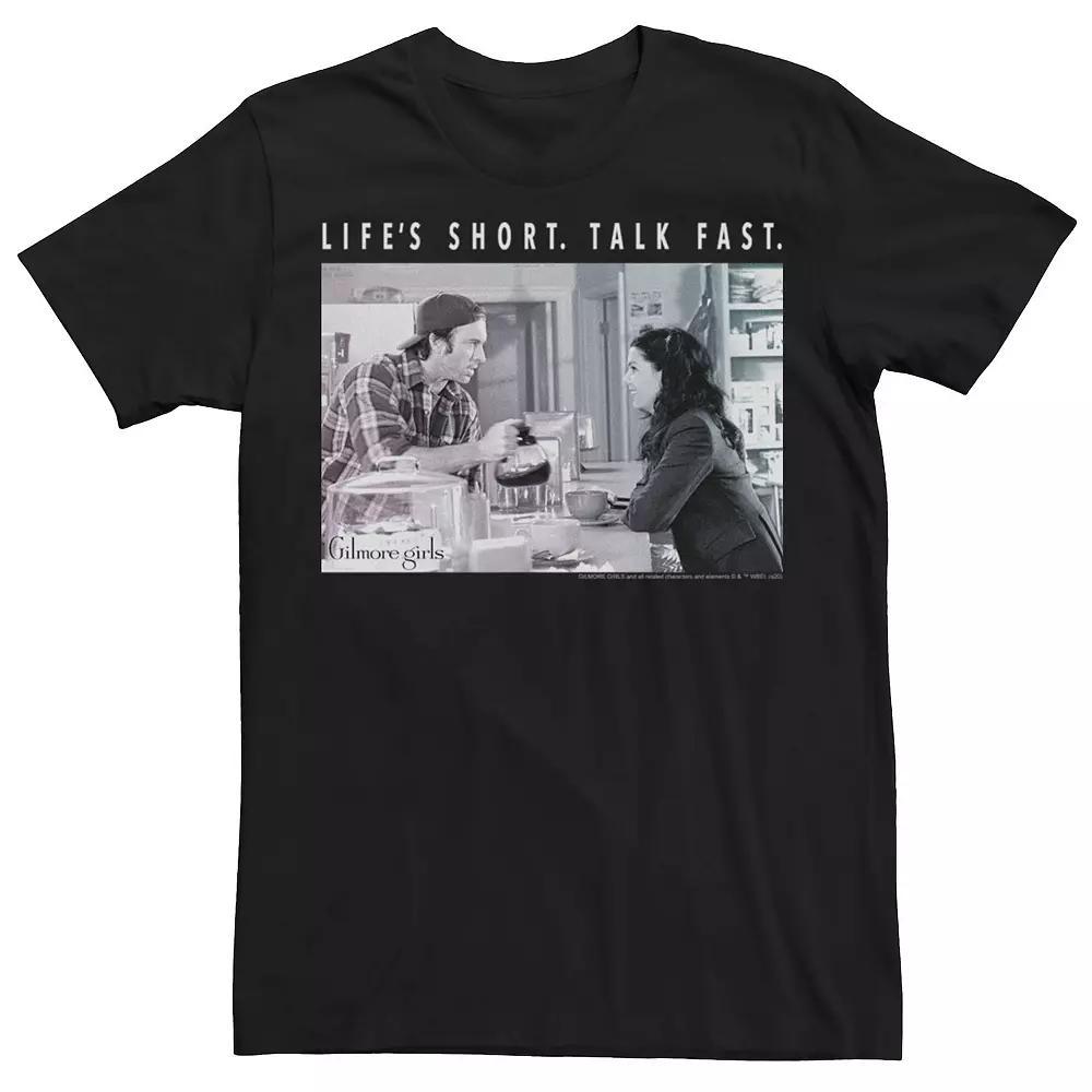 Mens Gilmore Girls Luke And Lorelai Lifes Short Talk Fast Tee Product Image