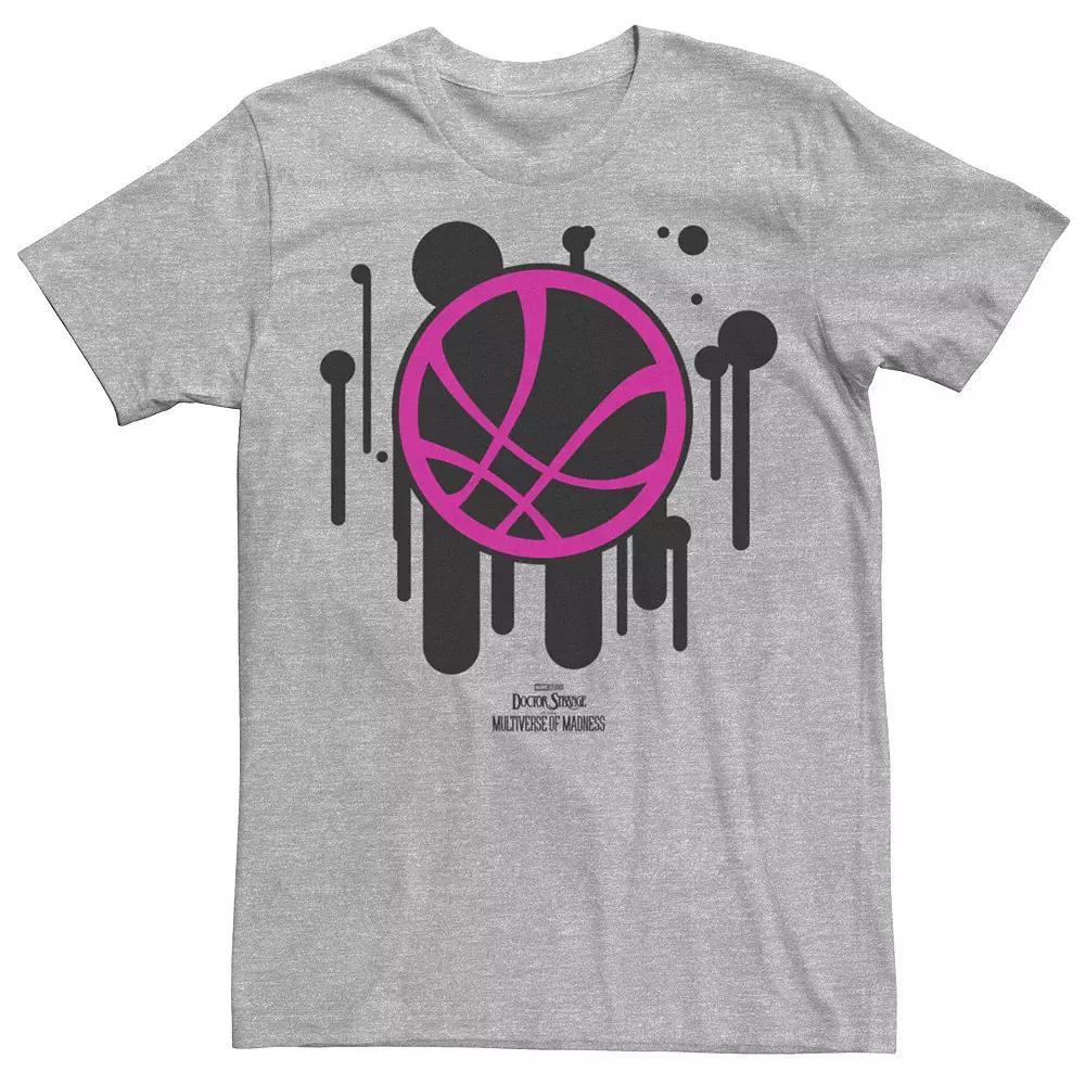 Men's Marvel Doctor Strange Movie 2 Paint Drip Seal Tee, Size: XXL, Athletic Grey Product Image