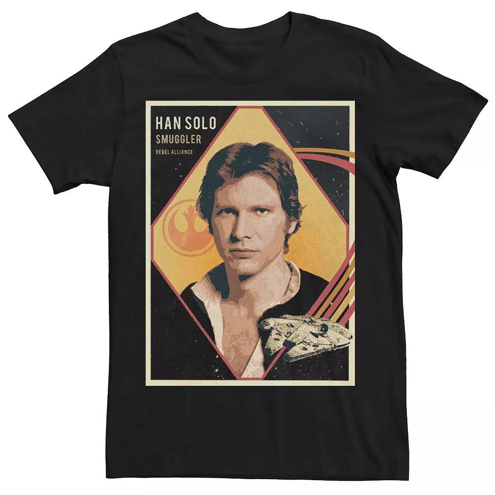 Men's Star Wars Han Solo Trading Card Tee, Size: XL, Black Product Image