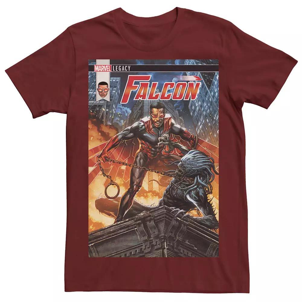 Men's Marvel Falcon Fury Comic Cover Tee, Size: Large, Red Product Image