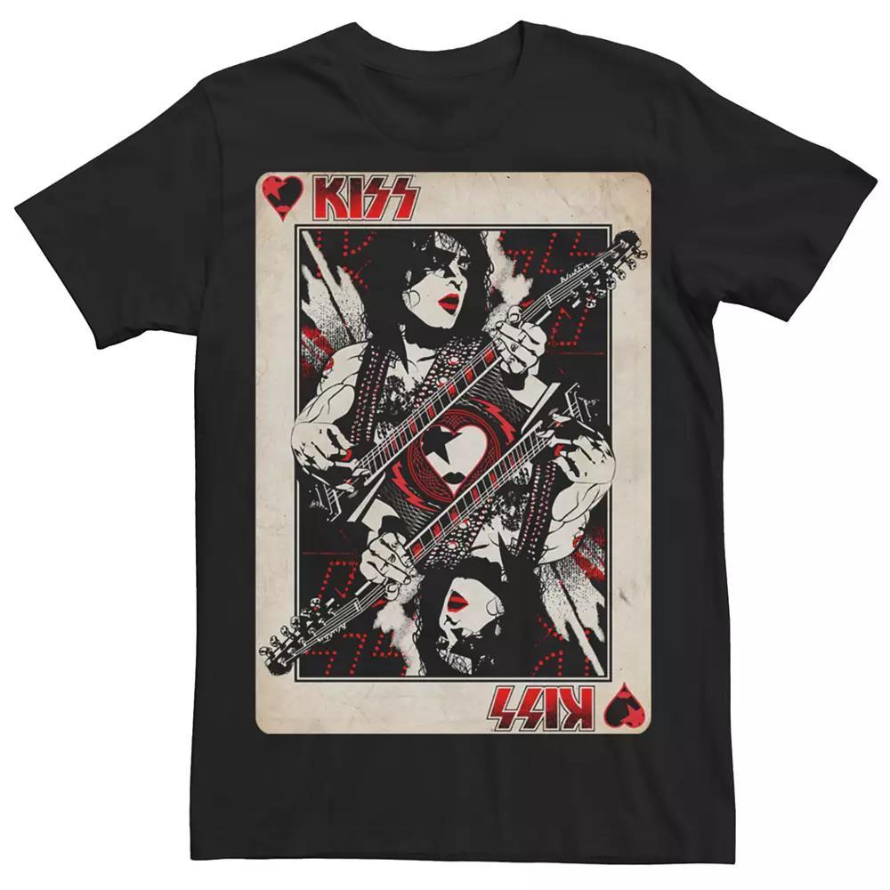 Men's KISS Jack of Hearts Tee, Size: Medium, Black Product Image