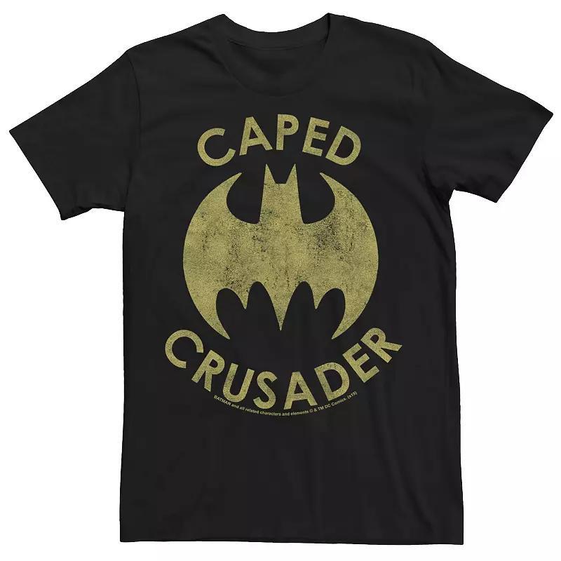 Men's Batman Caped Crusader Logo Tee, Size: XXL, Black Product Image