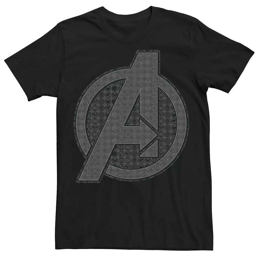 Men's Marvel "Avengers: Endgame" Hero Logo Tee, Size: Large, Black Product Image