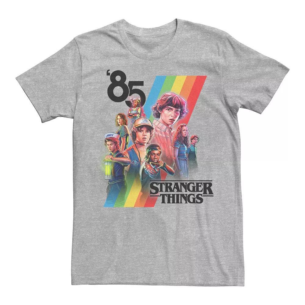 Men's Stranger Things 85 Logo Graphic Tee, Size: Small, Athletic Grey Product Image