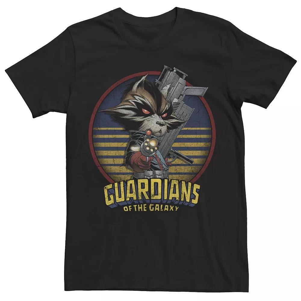 Men's Marvel Rocket Guardians of the Galaxy Metal Graphic Tee,  Product Image
