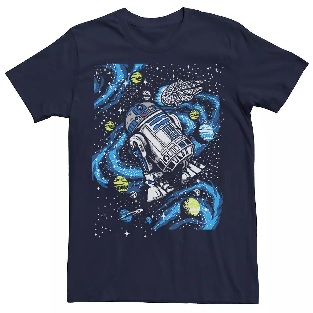 Men's Star Wars R2-D2 Space Portrait Tee, Size: Large, Blue Product Image