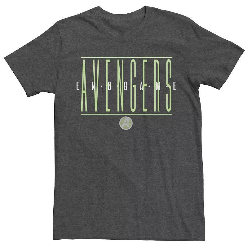 Men's Marvel Avengers Endgame Strike Through Text Tee,  Product Image